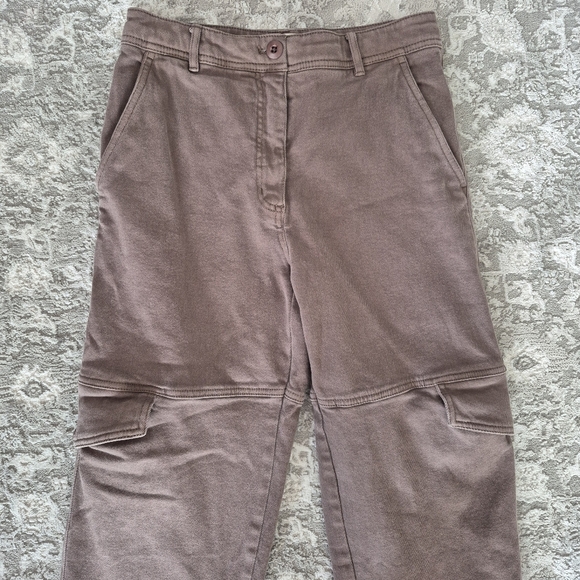 Wilfred Free Aritzia Women's Y2K Brown Modern Cargo High Rise Size 4 - Picture 4 of 8